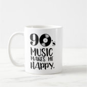 90s Muziek maakt me Happy Nostalgia Koffiemok (Links)