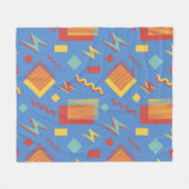 '90's naadloos patroon. Memphis achtergrond. Geome Fleece Deken (Voorkant (Horizontaal))