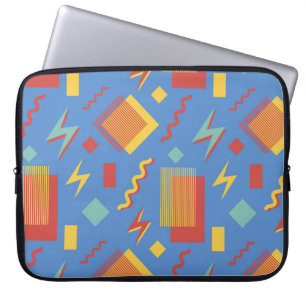 '90's naadloos patroon. Memphis achtergrond. Geome Laptop Sleeve