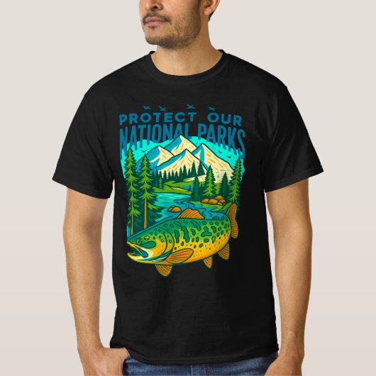 90s National Parks Vintage T-shirt | Respect th (Voorkant)
