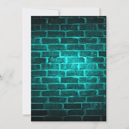 90s Neon Disco Verjaardag Bedankkaart (Achterkant)