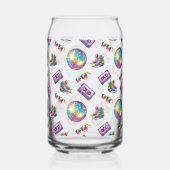 90s Neon Disco Verjaardag Blikvorm Glas