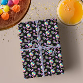 90s Neon Disco Verjaardag Cadeaupapier