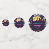 90's Neon Disco Vibes Retro Style Confetti (Voorkanten)