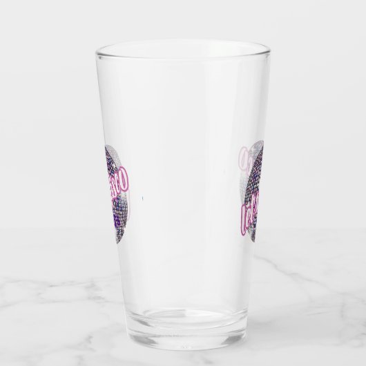 90's Neon Disco Vibes Retro Style Glas (Rechts)