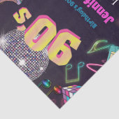 90's Neon Disco Vibes Retro Style Tissuepapier (Detail)