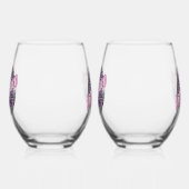 90's Neon Disco Vibes Retro Style Wijnglas Zonder Voet (Links)