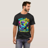 90s Neon Robot Designer Retro T-shirt (Voorkant volledig)