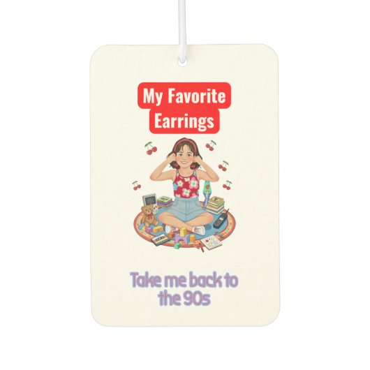 90s Nostalgia girl  Luchtverfrisser (Voorkant)