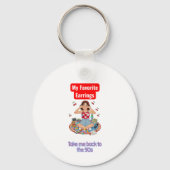 90s Nostalgia girl  Sleutelhanger (Achterkant)