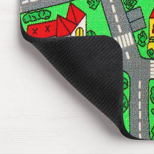 '90s nostalgie, nostalgisch spoortapijt muismat (Hoek)