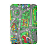 90s nostalgie, Track tapijt Auto Road kindertijd Badmat (Voorkant Verticaal)