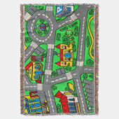 90s nostalgie, Track tapijt Auto Road nostalgisch Deken (Voorkant Verticaal)