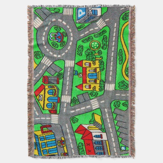 90s nostalgie, Track tapijt Auto Road nostalgisch Deken (Voorkant Verticaal)