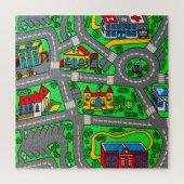 90s nostalgie, Track tapijt Auto Road nostalgisch Legpuzzel (Verticaal)