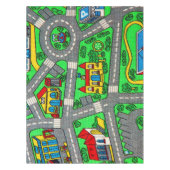 90s nostalgie, Track tapijt Auto Road nostalgisch Tafelkleed (Voorkant)