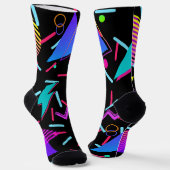 90s Nostalgische Hoge Volwassensokken Sokken (Gebogen)