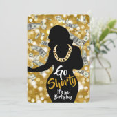 90's Old School Hip Hop Birthday Foto Bedankkaart (Staand voorkant)