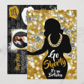 90's Old School Hip Hop Birthday Foto Kaart (Voorkant / Achterkant)