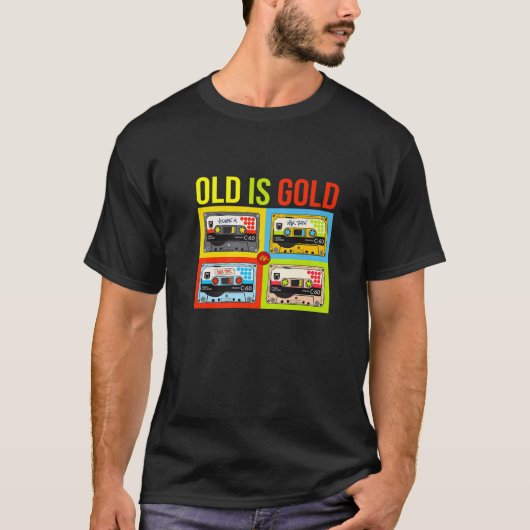 90'S oude school van Cool 80'S Mix Tapes Graphic C T-shirt (Voorkant)