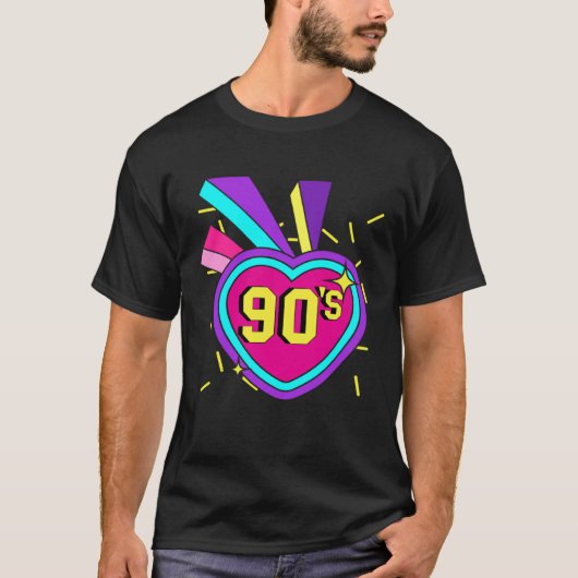 90s Outfit Retro Party 90s Costume Theme Party T-shirt (Voorkant)