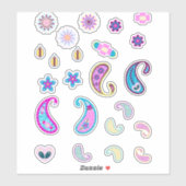 90s Paisley-pakket Sticker (Vel)