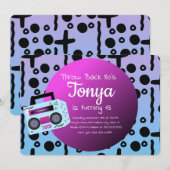 90s Partij Ombre  BoomBox Throw Back Kaart (Voorkant / Achterkant)