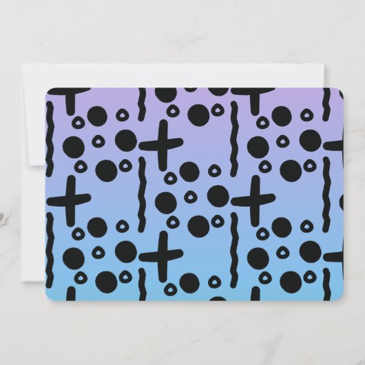 90s Partij Ombre  BoomBox Throw Back Kaart (Achterkant)