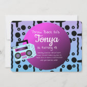 90s Partij Ombre  BoomBox Throw Back Kaart (Voorkant)