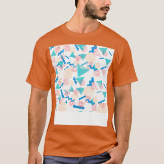 90s pastel geometrisch patroon t-shirt