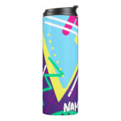 90s Patroon, Nineties Retro Geometrisch Thermosbeker (Gedraaid links)