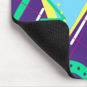 90s Pattern, Nineties Yellow Paarse Blue Muismat (Hoek)