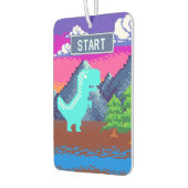 90s Pixel Gamer Pixelated - Dinosaur Illustration Luchtverfrisser (Links)
