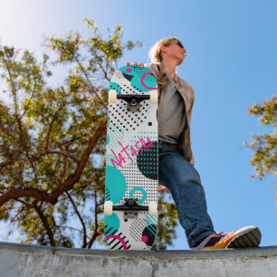 90's Pop Art Geometrisch Skateboard