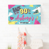 90's Pop Bright Color Verjaardagsfeestje, elke lee Spandoek (Insitu)