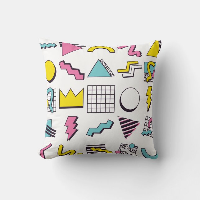 90's Pop Memphis Design Elements  Kussen (Voorkant)