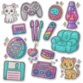 90s Prop Pack Stickers – Glitter (Voorkant)