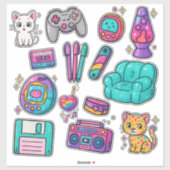 90s Prop Pack Stickers – Glitter (Vel)