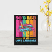 90's R&b RnB Muziek Liefhebber Voor Mannen Vro Kaart (Gele Bloem)