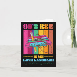 90's R&amp;b RnB Muziek Liefhebber Voor Mannen Vro Kaart