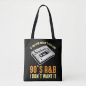 90s R&B Music Cassette Nineties liedjes Lover Tote Bag (Voorkant)