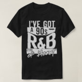 90s R&B Throwback 1990s Heart Quote Love Songs Mus T-shirt (Design voorkant)