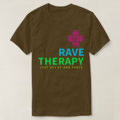 90s Rave Therapy EDM House Music Techno Dubstep T-shirt (Design voorkant)