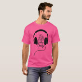 90s RB Vibes Only DJ Hoofdtelefoon RNB T-shirt (Voorkant volledig)