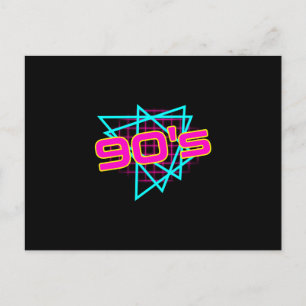 90s Retro 1990 Vintage 90s Liefhebber 90s Kostuum Briefkaart