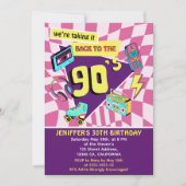 "90's Retro Birthday 30th Vintage Vibes  Kaart (Voorkant)