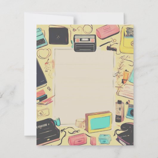 90's Retro Briefhoofd (Achterkant)