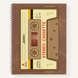 90s Retro Cassette Tape with Name Notitieboek