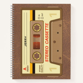 90s Retro Cassette Tape with Name Notitieboek