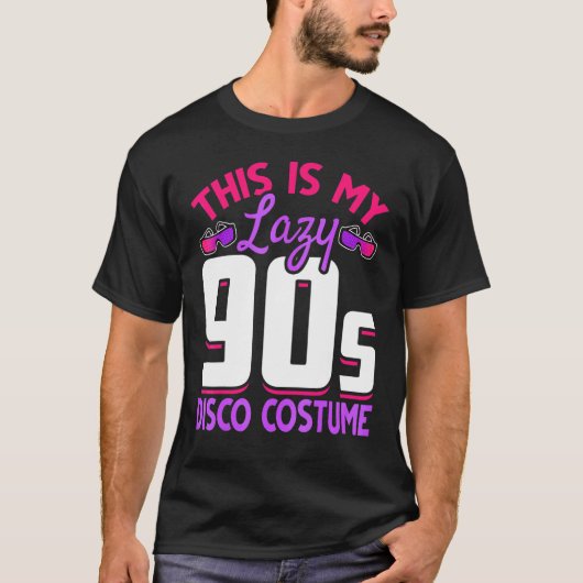 90s Retro Costume Party 1990s Disco Music Ninetie T-shirt (Voorkant)